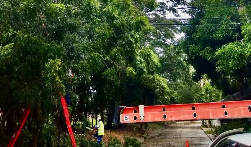 Fuertes lluvias provocan apagón en ocho municipios de Sucre