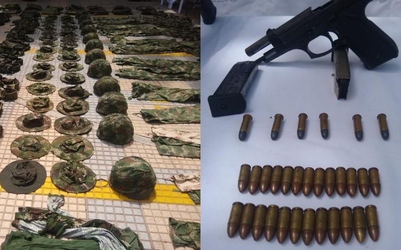 Decomisado arsenal de guerra de las Autodefensas Conquistadoras de la Sierra Nevada de Santa Marta