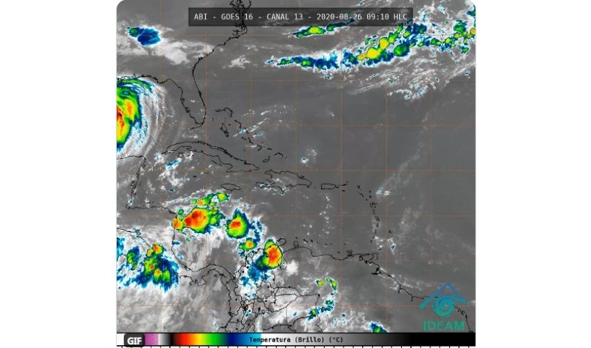 Baja presión y zona de convergencia intertropical estarían ocasionando fuertes lluvias en el Caribe