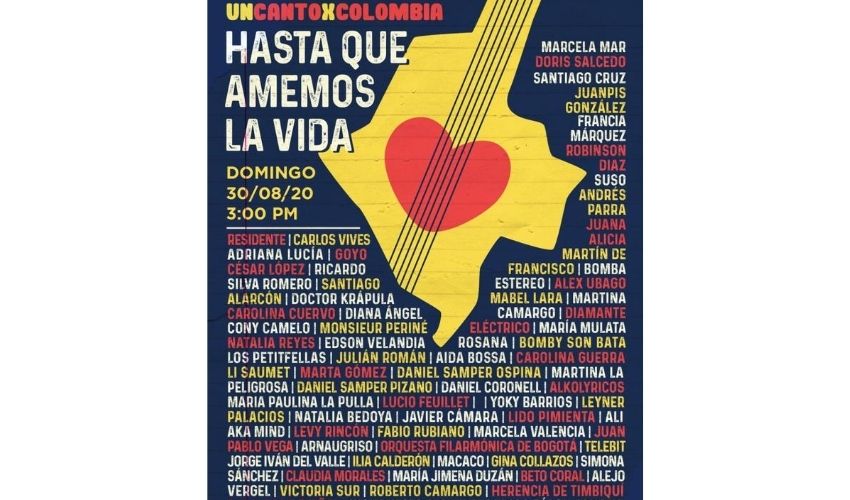 ‘Un canto por la vida’, la marcha virtual que promueven artistas colombianos en rechazo a la violencia