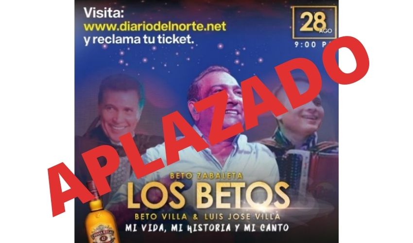 Aplazado para el 12 de septiembre concierto virtual de ‘Los Betos’