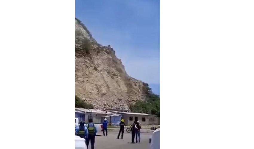 Derrumbe de rocas cayó sobre 40 casas del barrio San Martín en Santa Marta