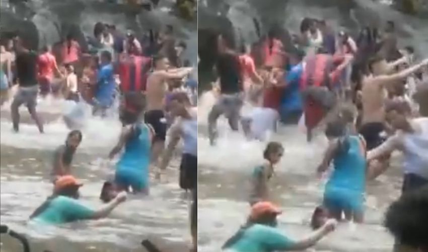 (Video) Decenas de personas se van de paseo al río sin tapabocas ni distanciamiento