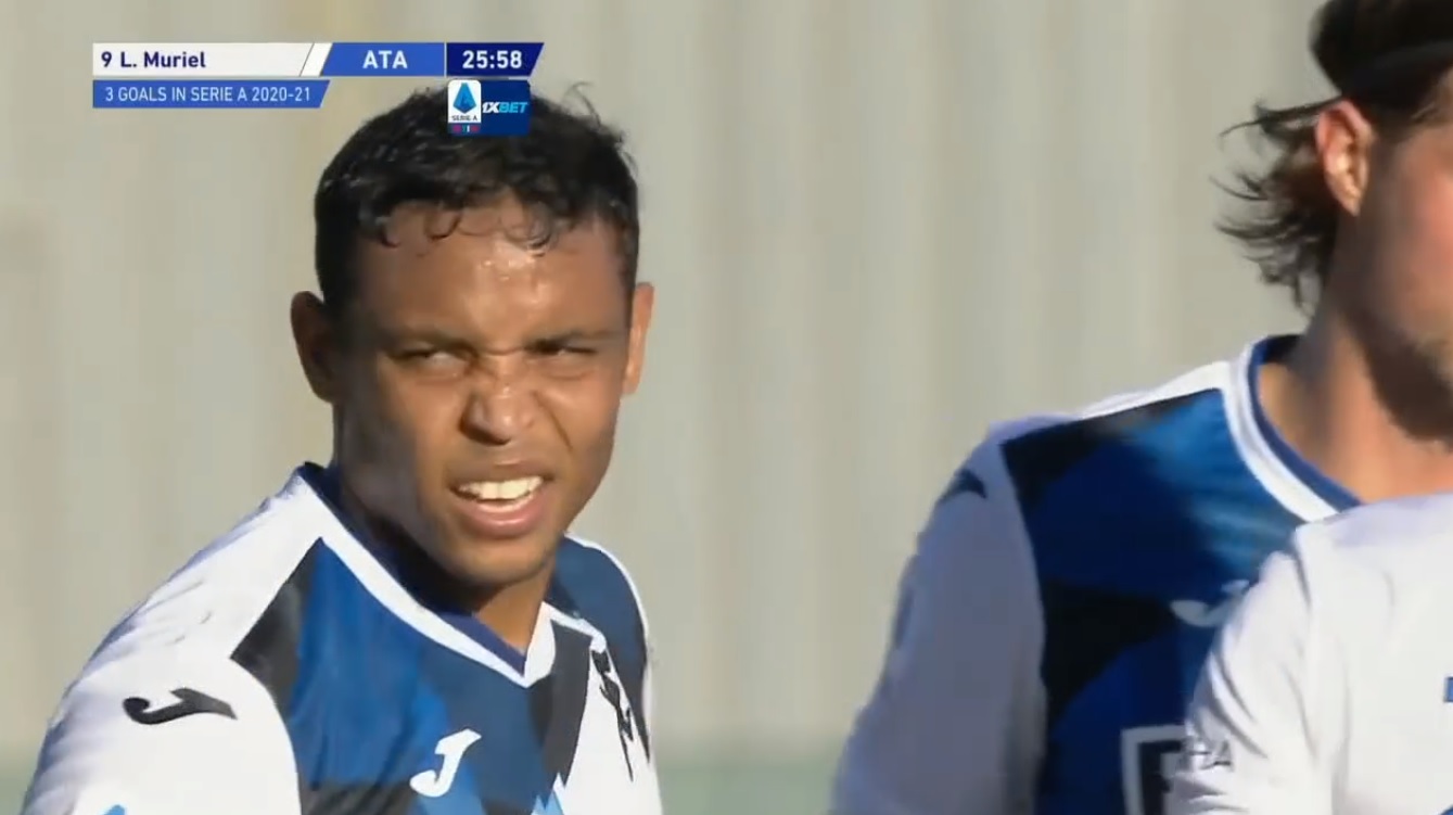 Luis Muriel anota doblete y le da victoria al Atalanta sobre Crotone