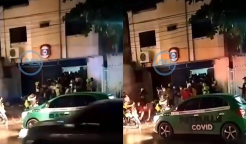 (En video) Clientes de billar generan estampida en Barranquilla tras llegada de la Policía