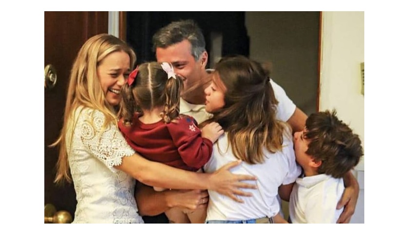 Líder opositor venezolano Leopoldo López llegó este domingo a Madrid