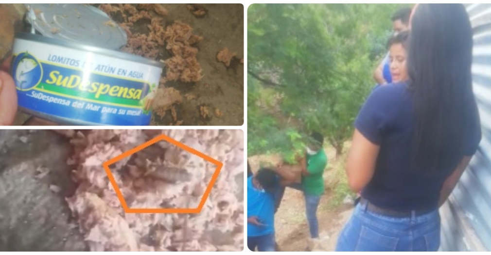 (En video) Madres en Santa Marta encuentran gusanos en latas de atún entregadas por el PAE