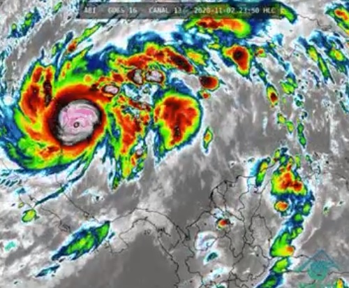 Eta se mantiene en categoría 4: San Andrés registra vientos promedios de 32km/h