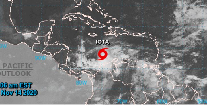 Iota se puede convertir en huracán este fin de semana