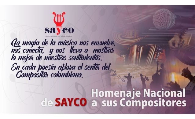 Homenaje nacional de sayco a sus compositores