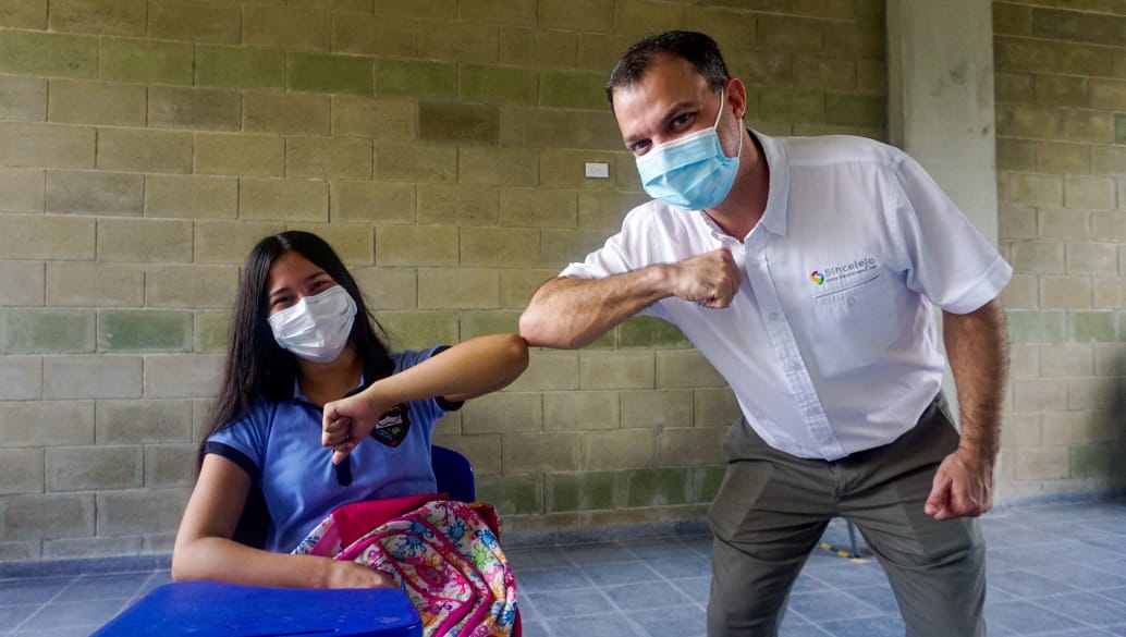 Inició la alternancia en colegios oficiales de Sincelejo