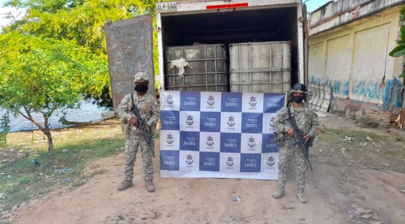 Policía, Ejército y Armada decomisan más de 7.000 galones de gasolina ilegal en Cesar