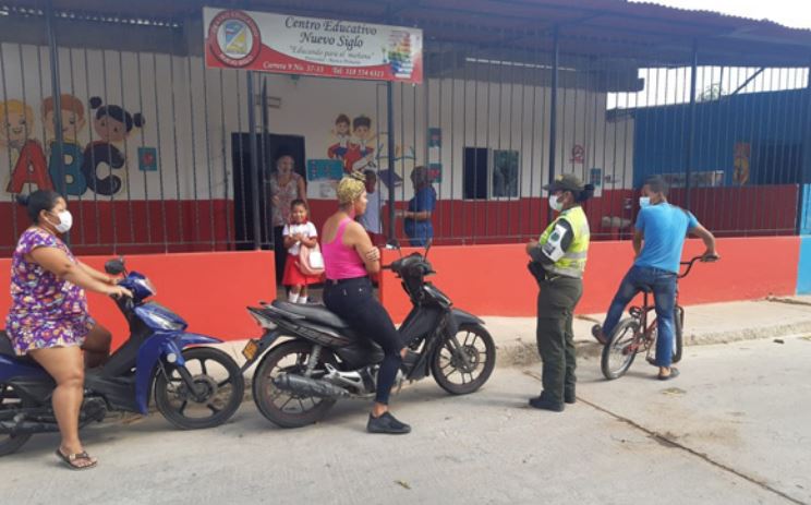Policía de Infancia y Adolescencia adelantó una jornada de prevención en Riohacha