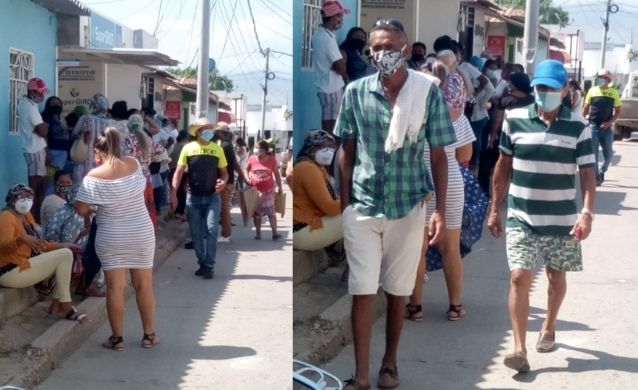 Largas filas en puntos de pagos de ayuda del gobierno preocupan por aumento de contagios de Covid-19 en Albania