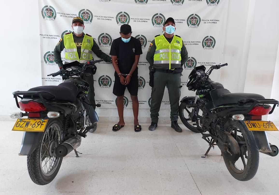 Capturado en Riohacha por robarle el celular a una mujer