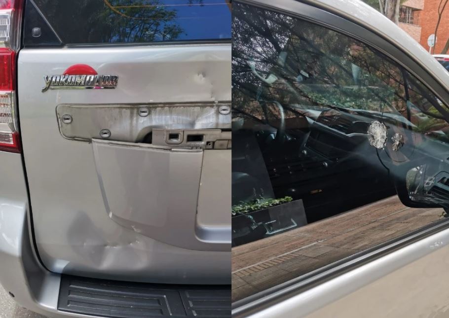 Atacan con piedras vehículo en el que se movilizaba la ministra de Transporte