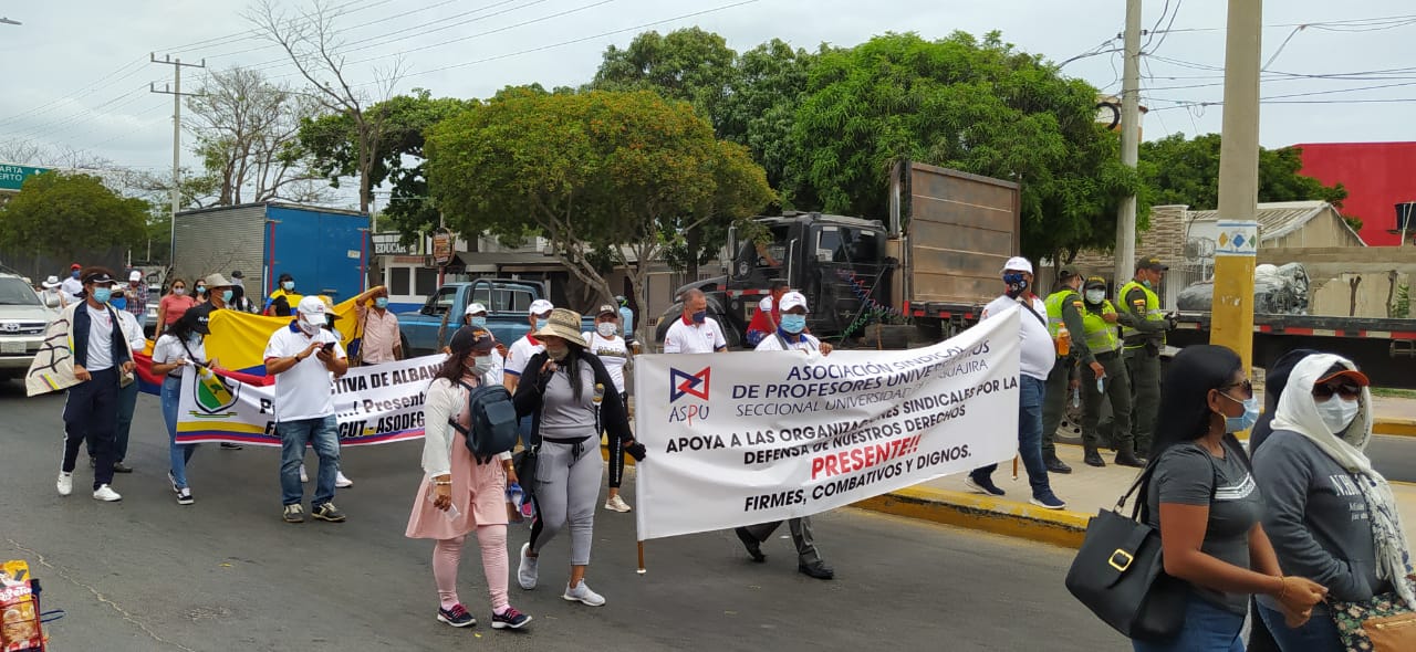 Nueva jornada de protestas en la ciudad de Riohacha