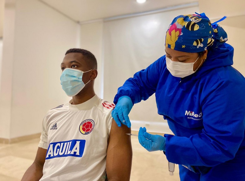Selección Colombia fue vacunada contra el Covid-19