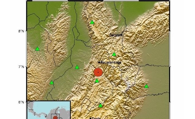 Sismo de magnitud 5,0 sacude al oriente de Colombia