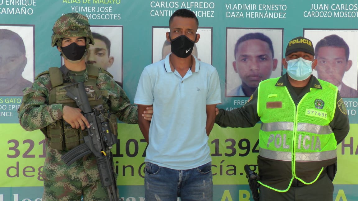 Cayó en Mingueo ‘Cara de Plátano’, presunto integrante de Los Pachencas