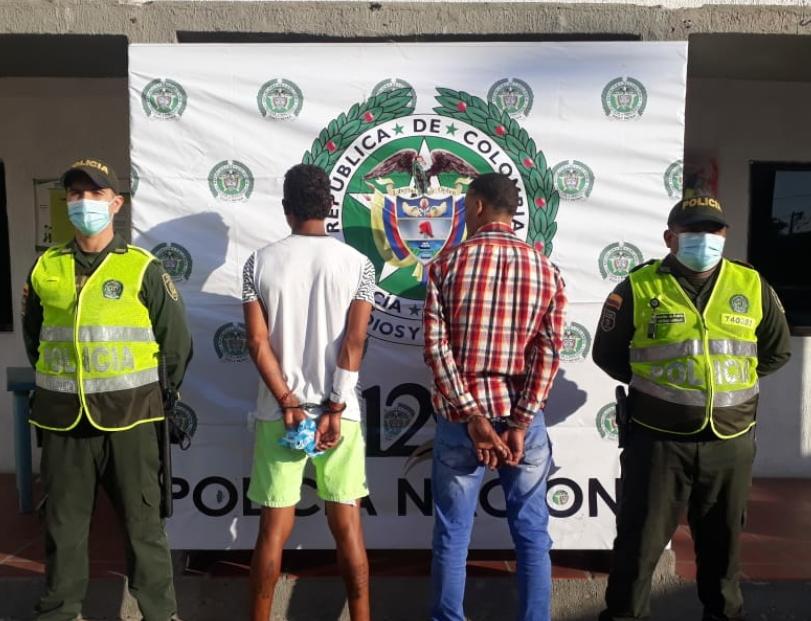 Cayeron dos sujetos con 220 gramos de marihuana en Maicao