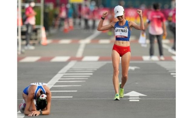 Tokio 2020 | Sandra Arenas gana la medalla de plata en marcha 20 KM