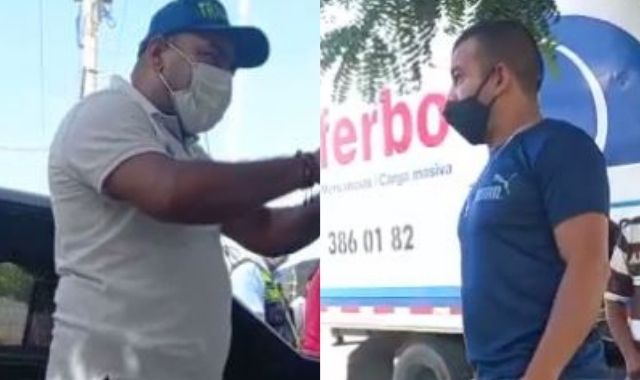 (VIDEO) Denuncian penosa situación entre inspector del tránsito de Riohacha y un transportador