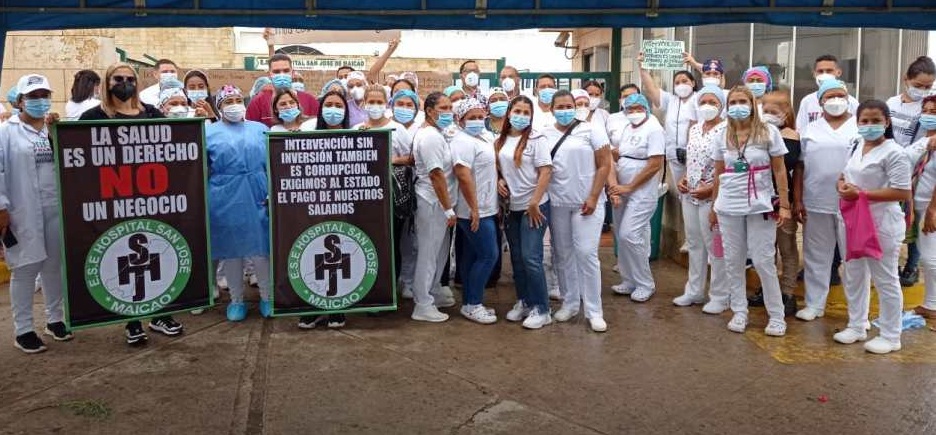 Médicos del Hospital de Maicao seguirán protestas hasta que les paguen sus salarios