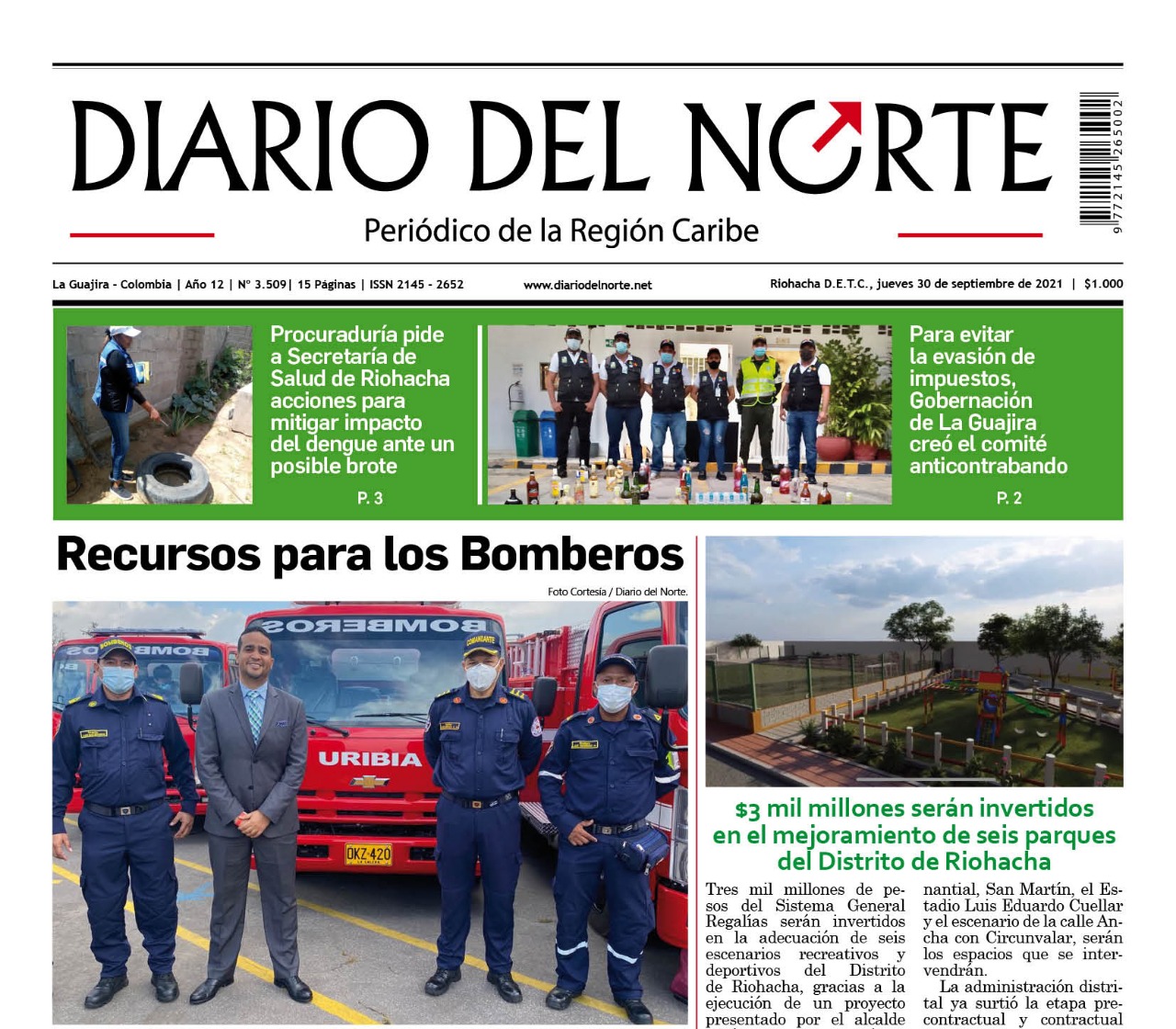 Edición 30 de septiembre, 2021