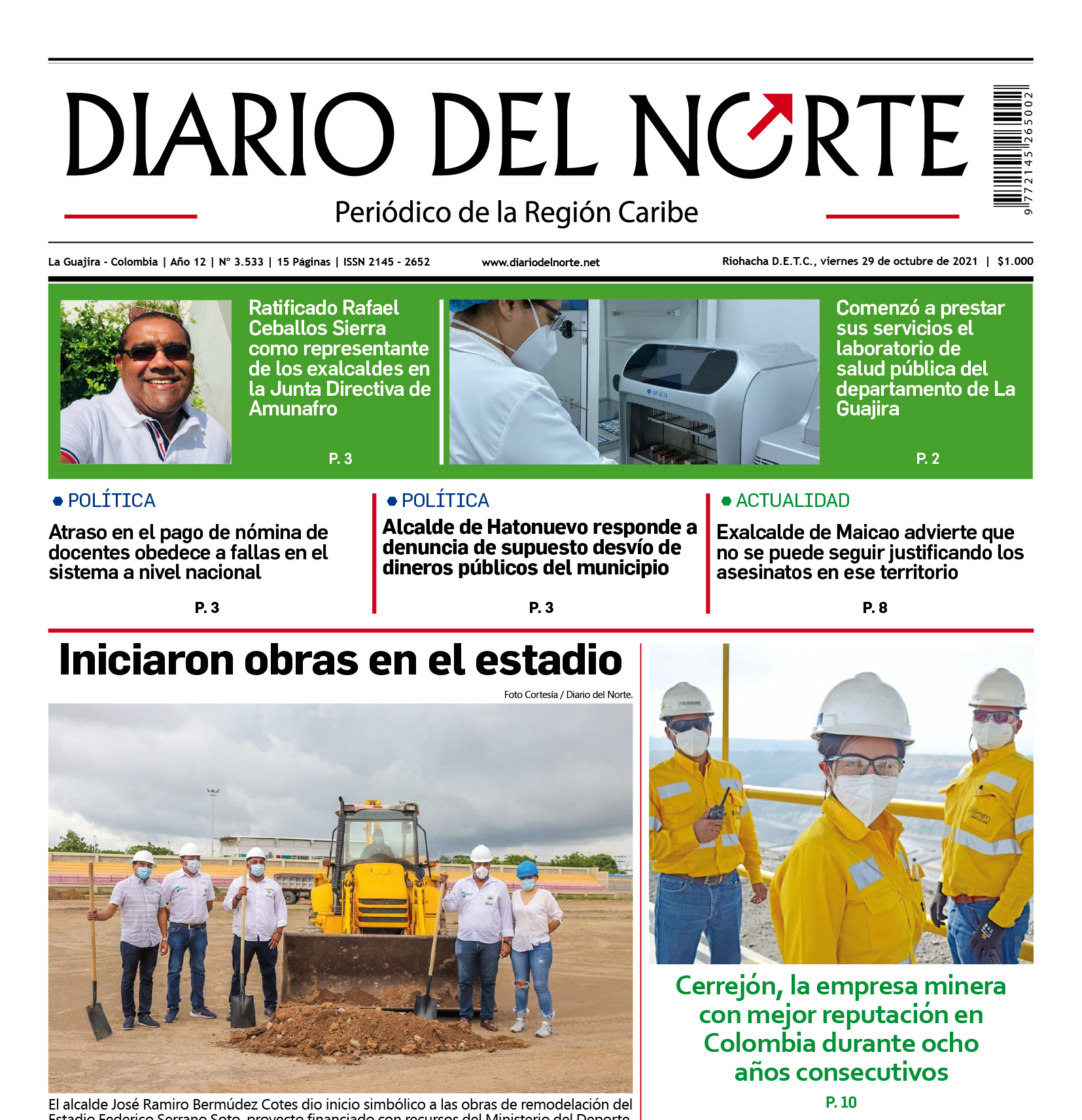 Edición 29 de octubre, 2021