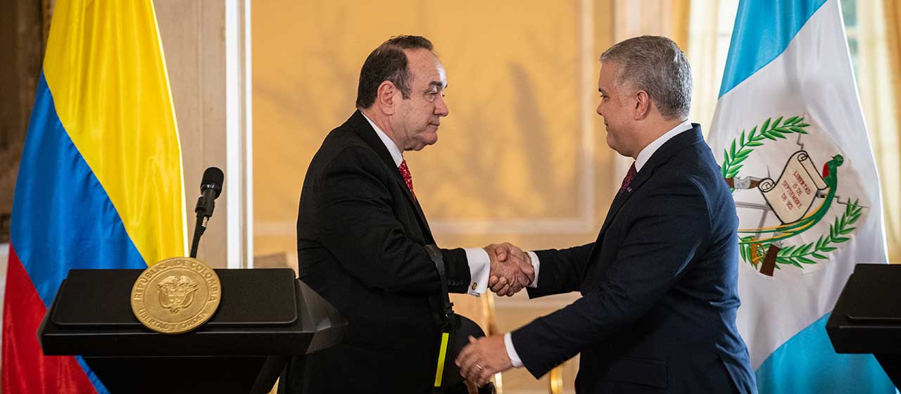 Colombia y Guatemala acuerdan trabajar juntas en lucha contra drogas y fortalecer comercio e inversión