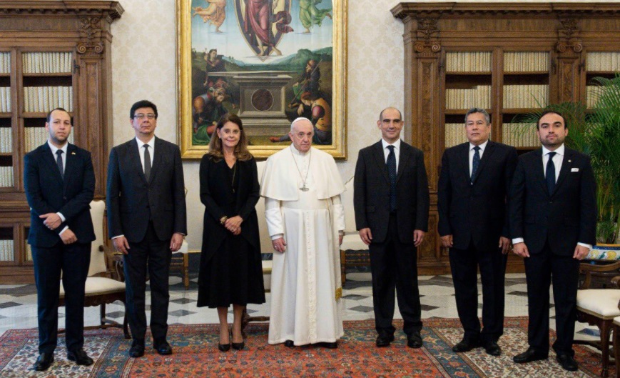Vicepresidenta Marta Lucía Ramírez tuvo reunión con el papa Francisco