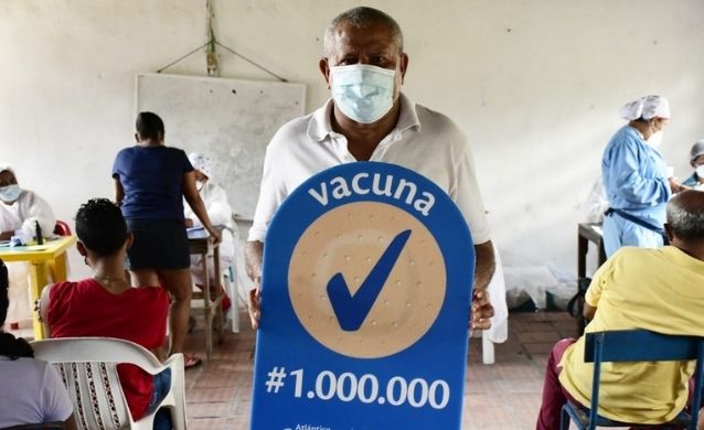 Atlántico superó la barrera del millón de vacunas contra el Covid-19 aplicadas