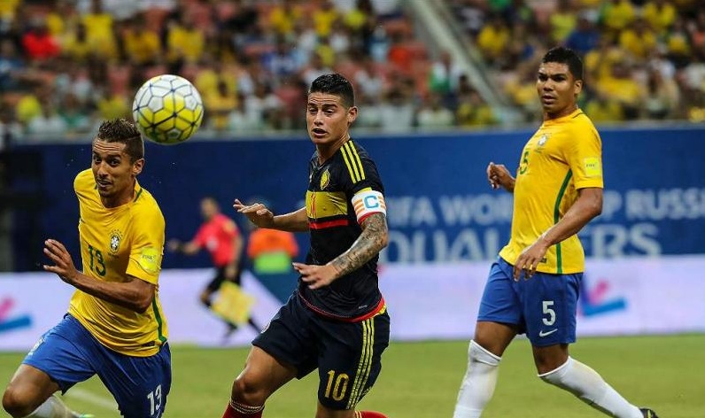 Los malos antecedentes de Colombia visitando a Brasil en las eliminatorias al Mundial