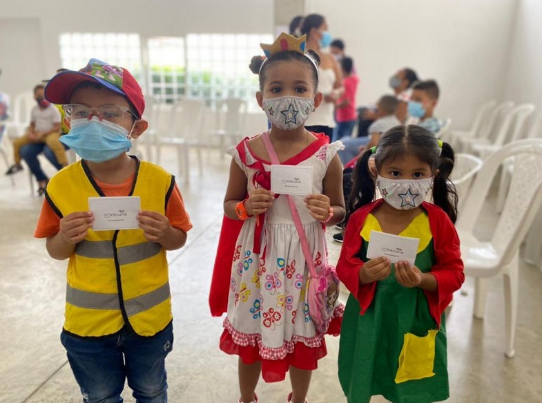 Más de 500 mil niños se han vacunado contra el Covid-19 en Colombia