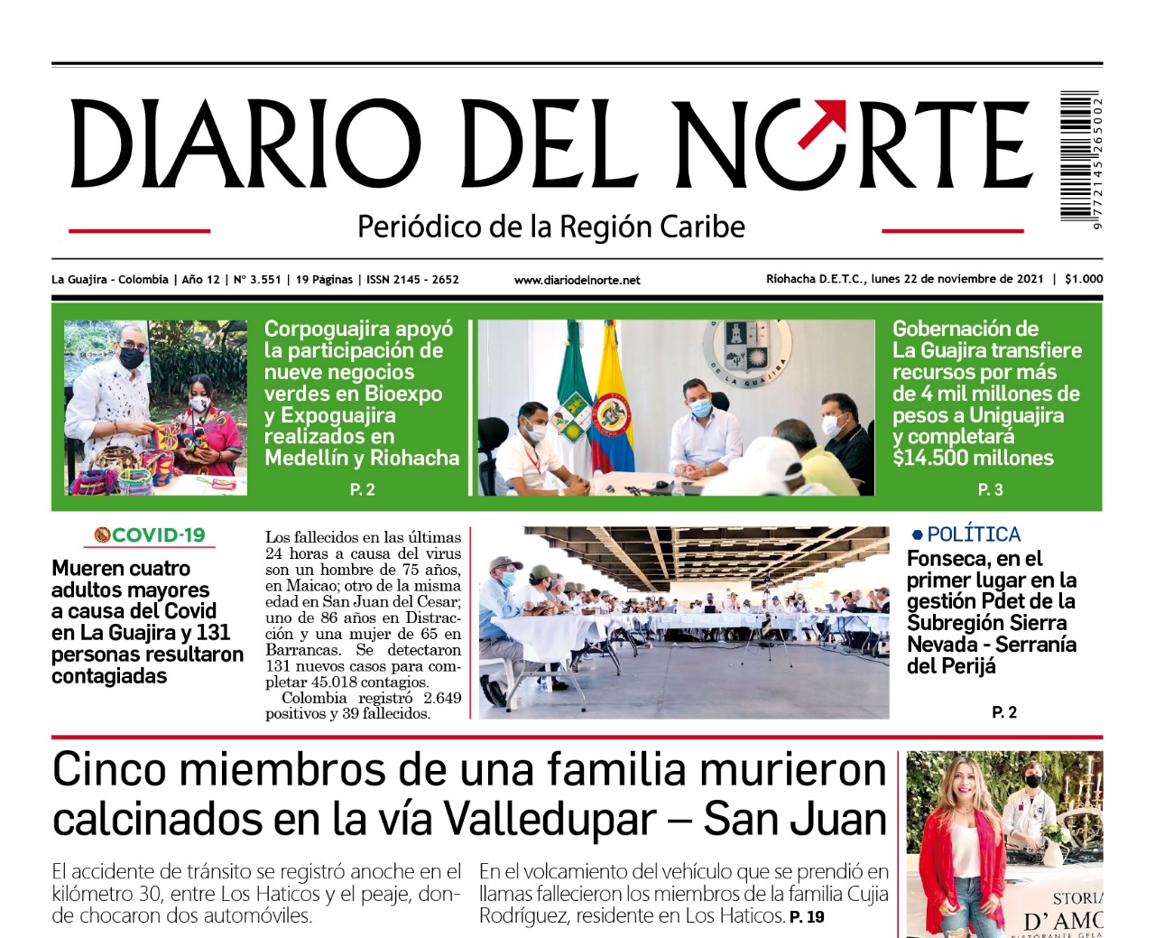 Edición 22 de noviembre, 2021