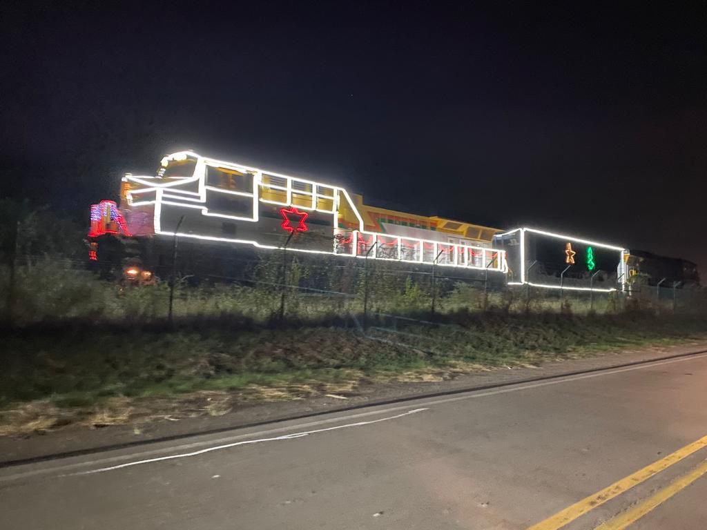 El tren de Cerrejón encendió la navidad en La Guajira