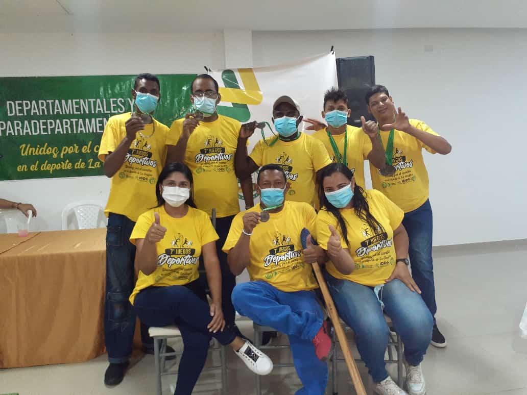 Deportistas discapacitados de Fonseca ganan medallas en juegos deportivos paradepartamentales