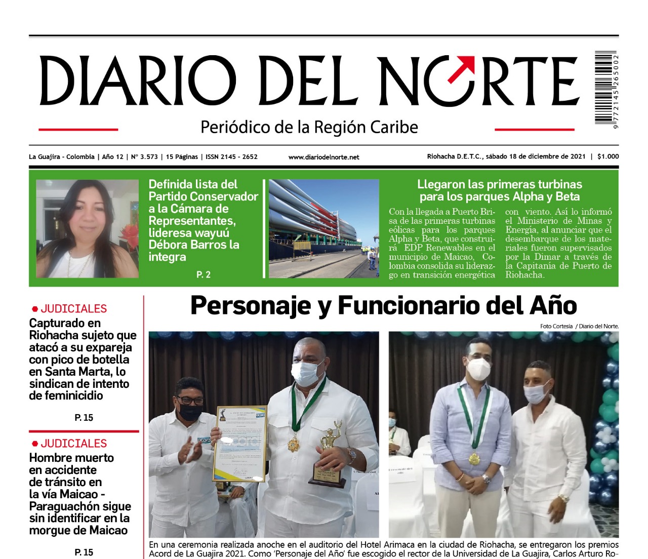 Edición 18 de diciembre, 2021