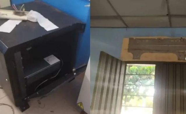 Ladrones se metieron a colegio de Cañaverales: robaron aires y destruyeron implementos escolares