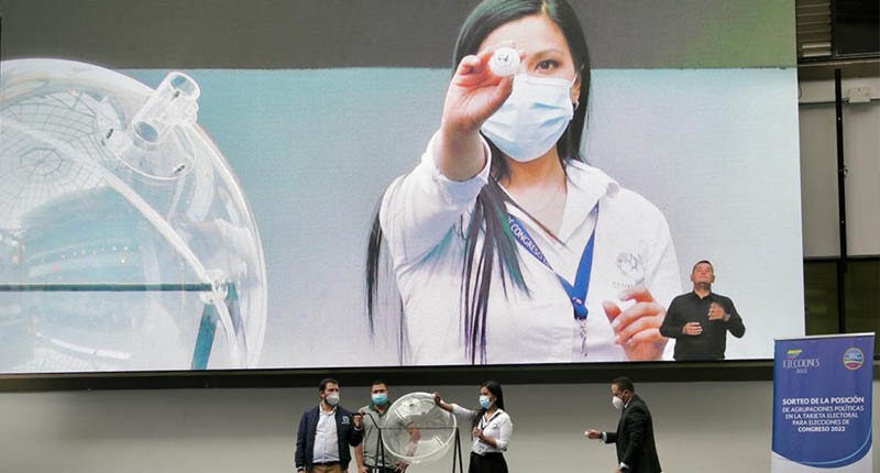 Registraduría sorteó los tarjetones de las circunscripciones de Paz