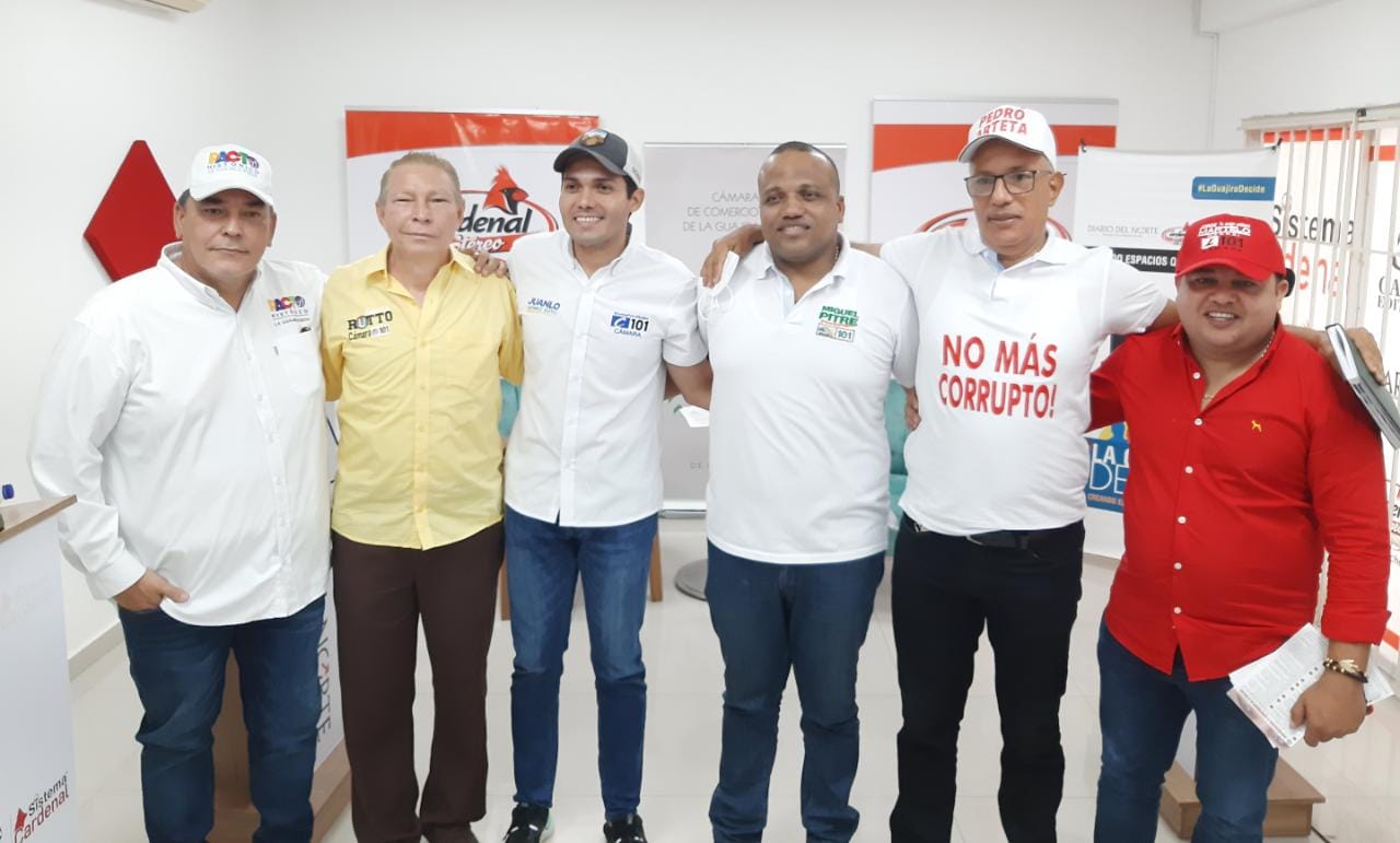 Se cumplió la última sesión del Gran Debate Radial de Cardenal Stereo, con los candidatos a la Cámara por La Guajira