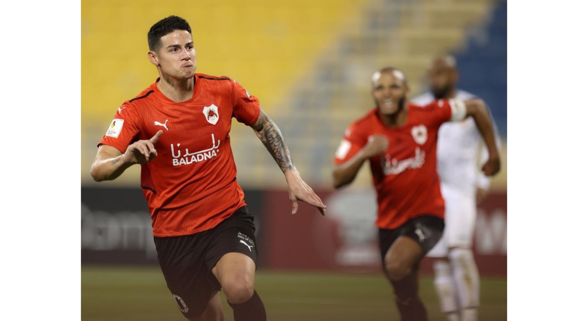 James anotó y clasificó al Al-Rayyan