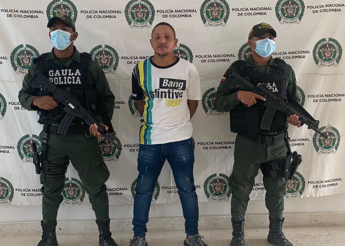 Alias el Apio, capturado en Riohacha