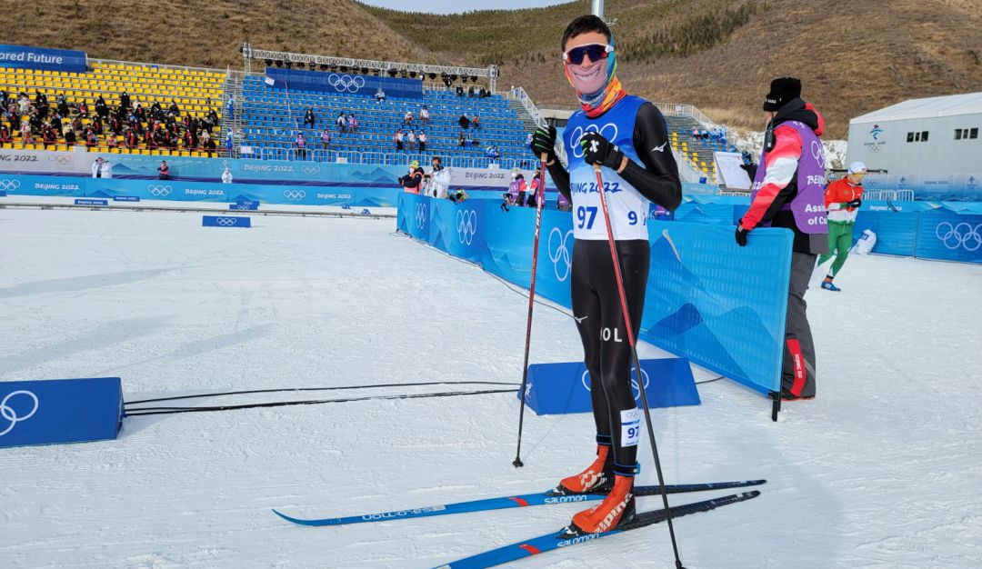 Carlos Quintana terminó 95 en la prueba de esquí