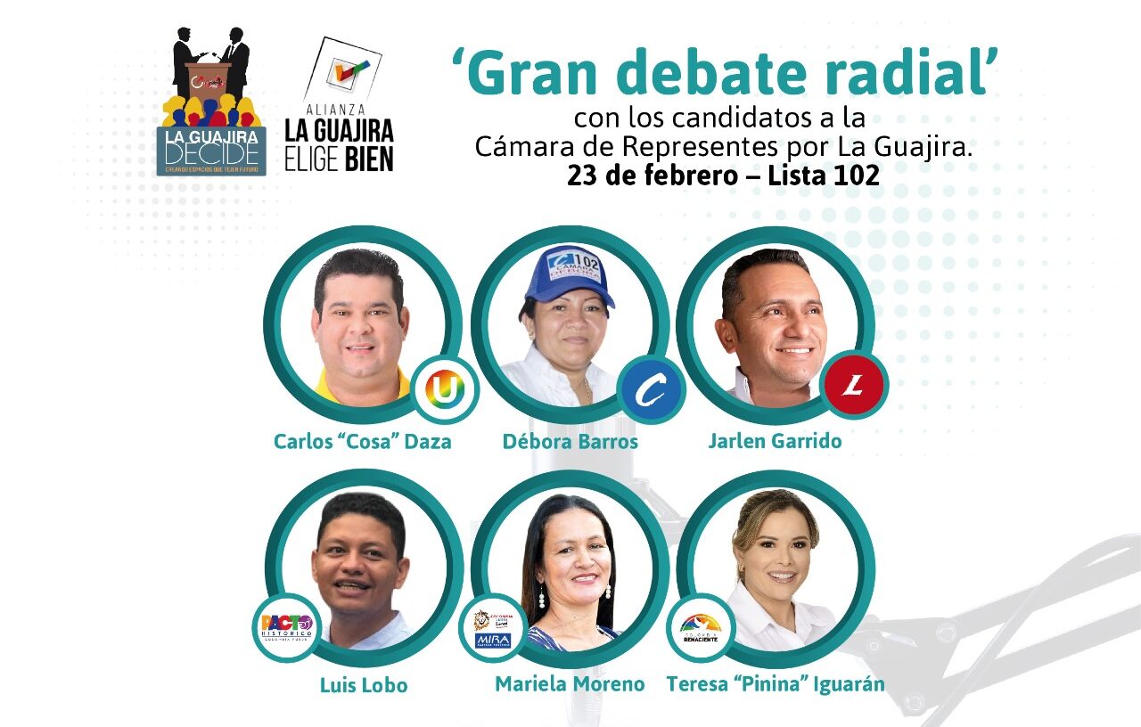 Reviva el segundo día del Gran Debate Radial de Cardenal Stereo, con los candidatos a la Cámara de Representantes por La Guajira
