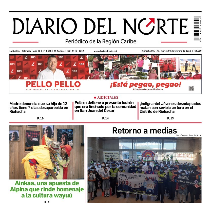 Edición Digital del martes 8 de febrero, de 2022