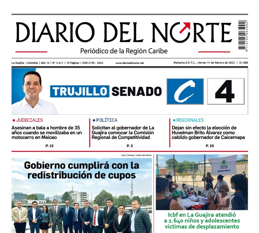 Esta es nuestra edición digital de este viernes 11 de febrero de, 2022