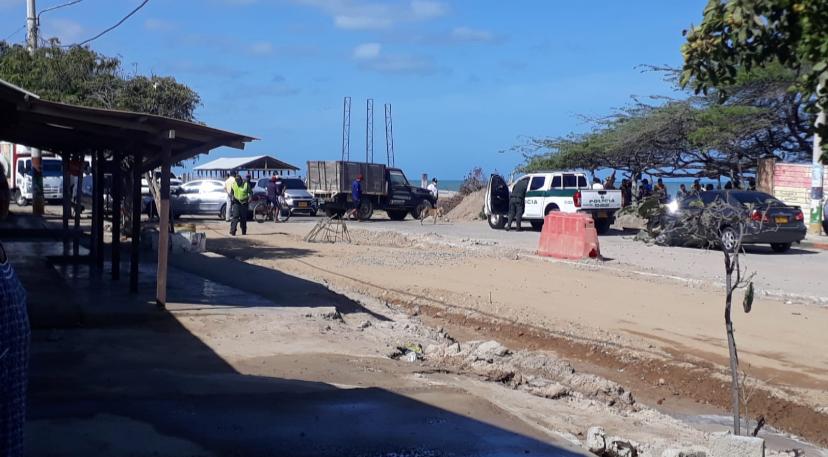Habitantes de El Pájaro protestan por avance de obras viales en el corregimiento