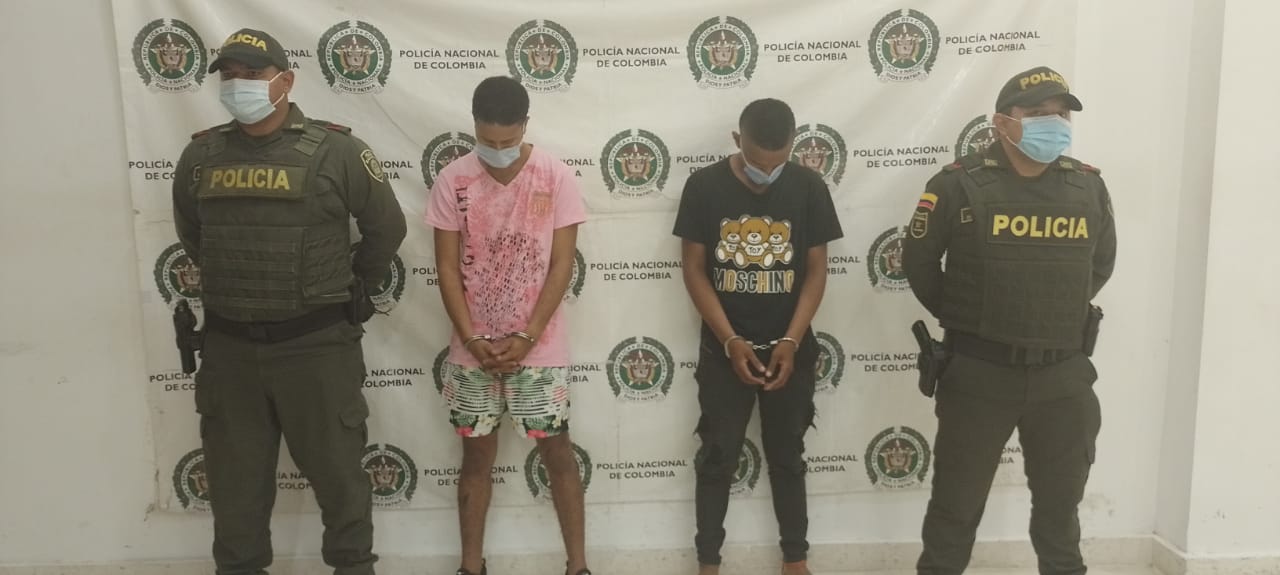 Dos capturados por el delito de hurto en el barrio Los Olivos de Riohacha